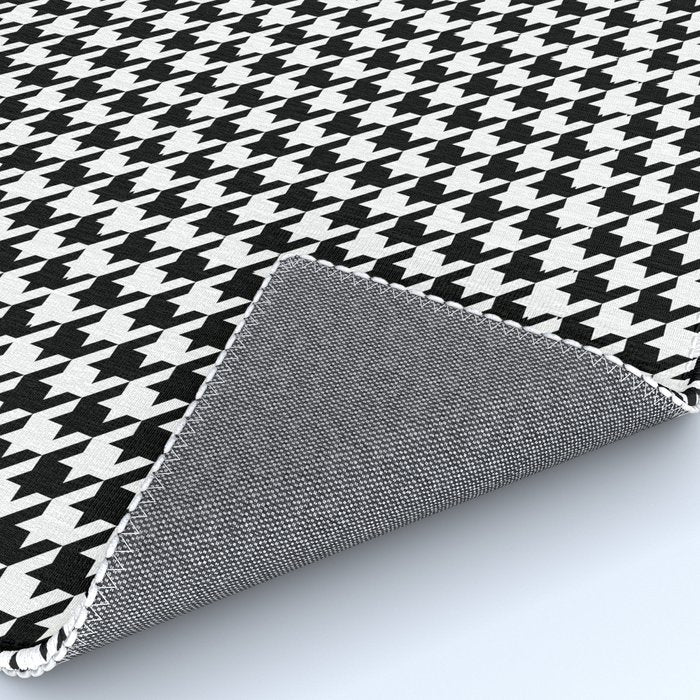 Houndstooth (black and white) Rug Gallery Image 4