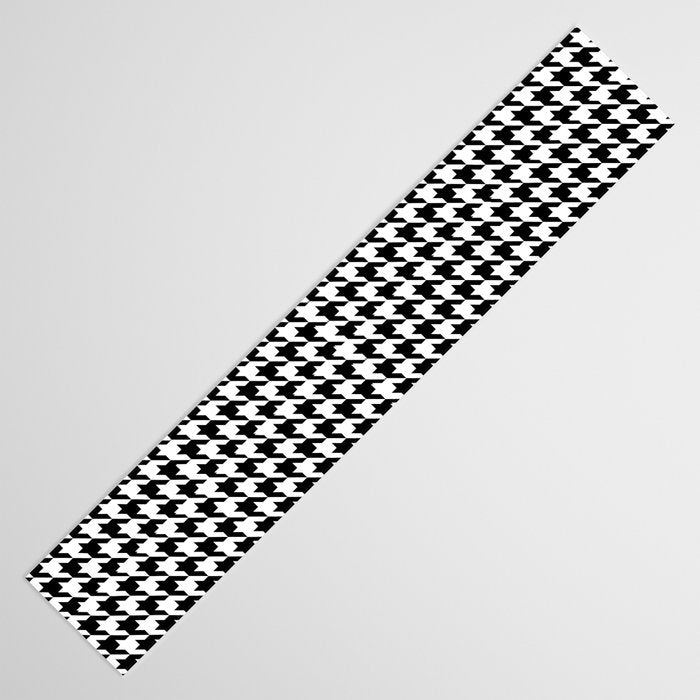 Houndstooth (black and white) Table Runner Gallery Image 3