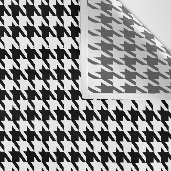 Houndstooth (black and white) Wall Tapestry Gallery Image 3