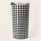 Houndstooth (black and white) Travel Mug Gallery Image 3
