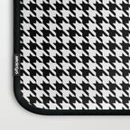 Houndstooth (black and white) Laptop Sleeve Gallery Image 3