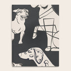 Minimal Abstract Dogs Art 1 Notebook Gallery Image 4