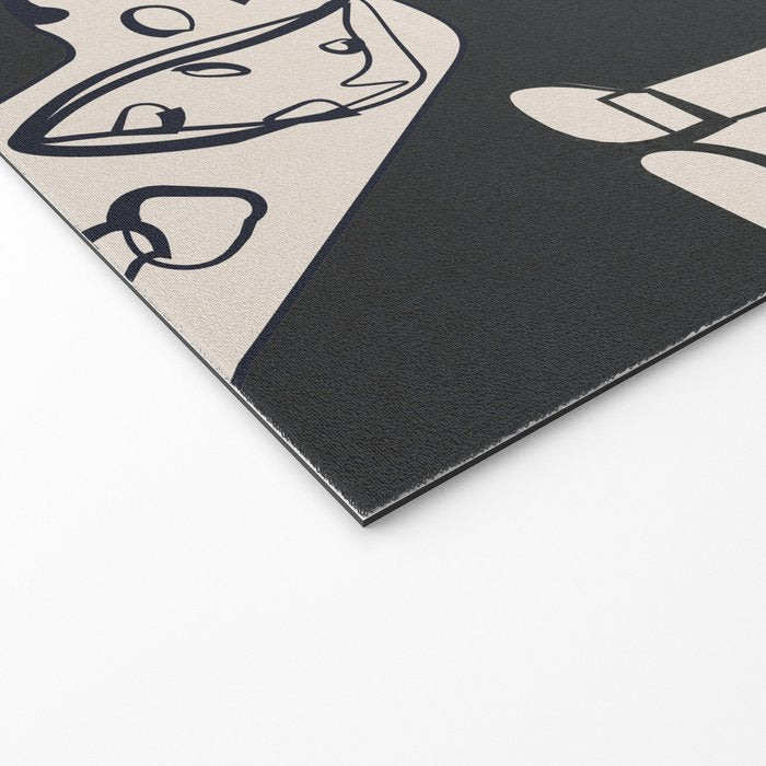 Minimal Abstract Dogs Art 1 Welcome Mat Gallery Image 2