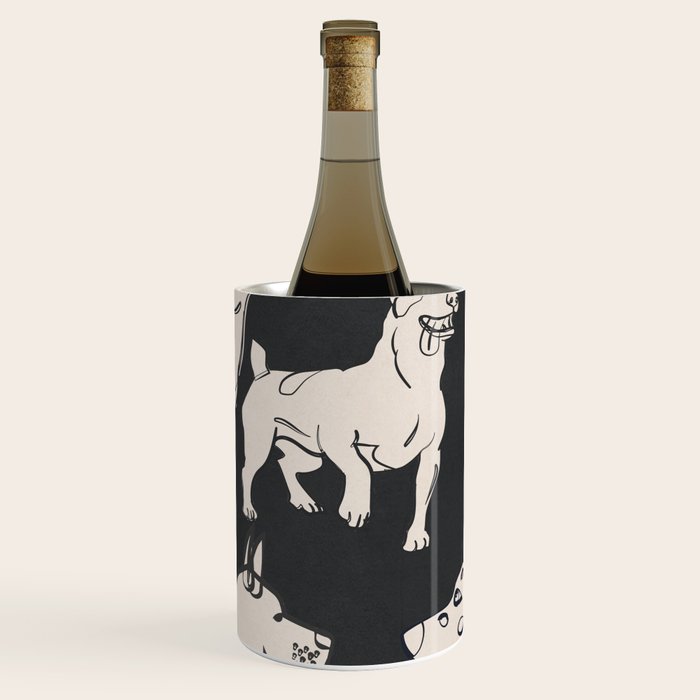 Minimal Abstract Dogs Art 1 Wine Chiller Gallery Image 1