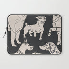 Minimal Abstract Dogs Art 1 Laptop Sleeve Gallery Image 1