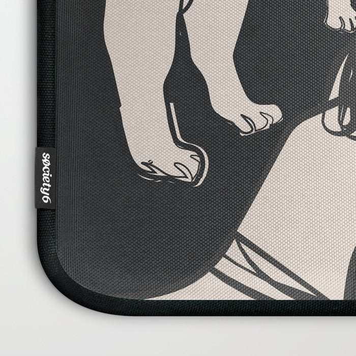 Minimal Abstract Dogs Art 1 Laptop Sleeve Gallery Image 3