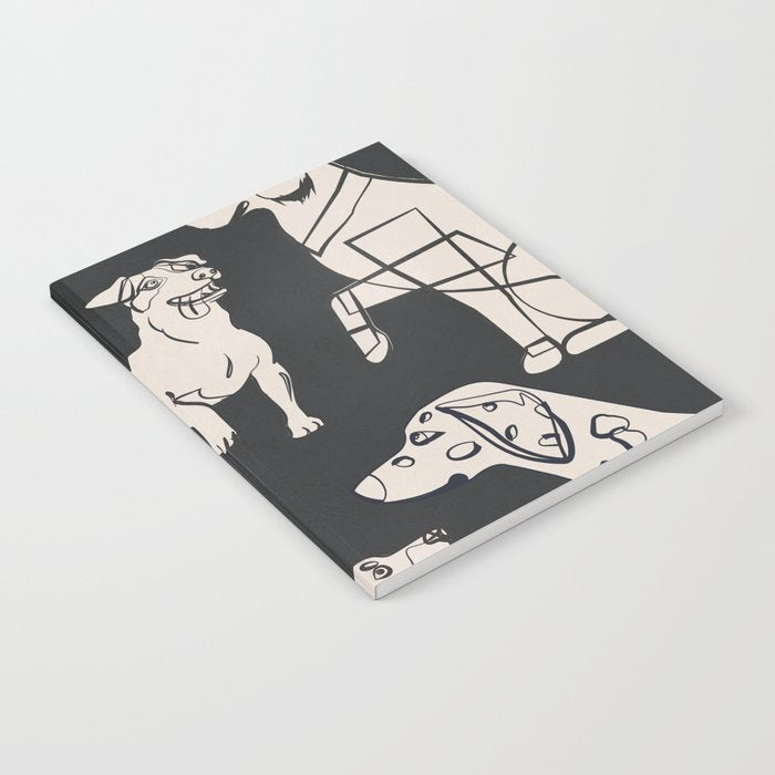 Minimal Abstract Dogs Art 1 Notebook Gallery Image 2