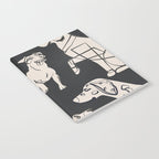 Minimal Abstract Dogs Art 1 Notebook Gallery Image 2
