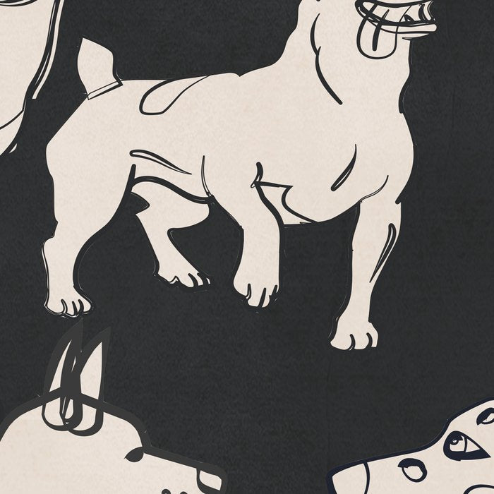 Minimal Abstract Dogs Art 1 Coffee Mug Gallery Image 2