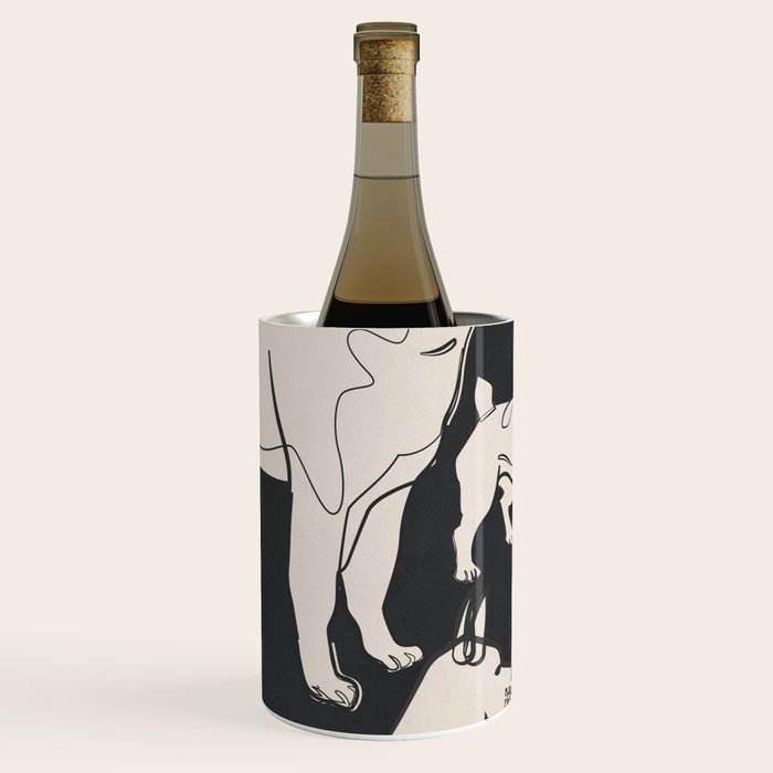 Minimal Abstract Dogs Art 1 Wine Chiller Gallery Image 2