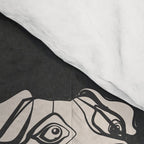 Minimal Abstract Dogs Art 1 Comforter Gallery Image 4