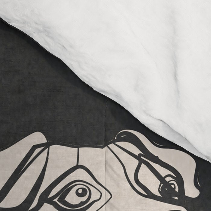 Minimal Abstract Dogs Art 1 Comforter Gallery Image 4