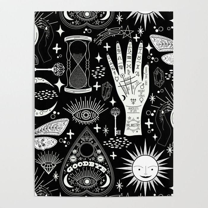 Enchanted - Enchantment - Black and White Poster Gallery Image 4