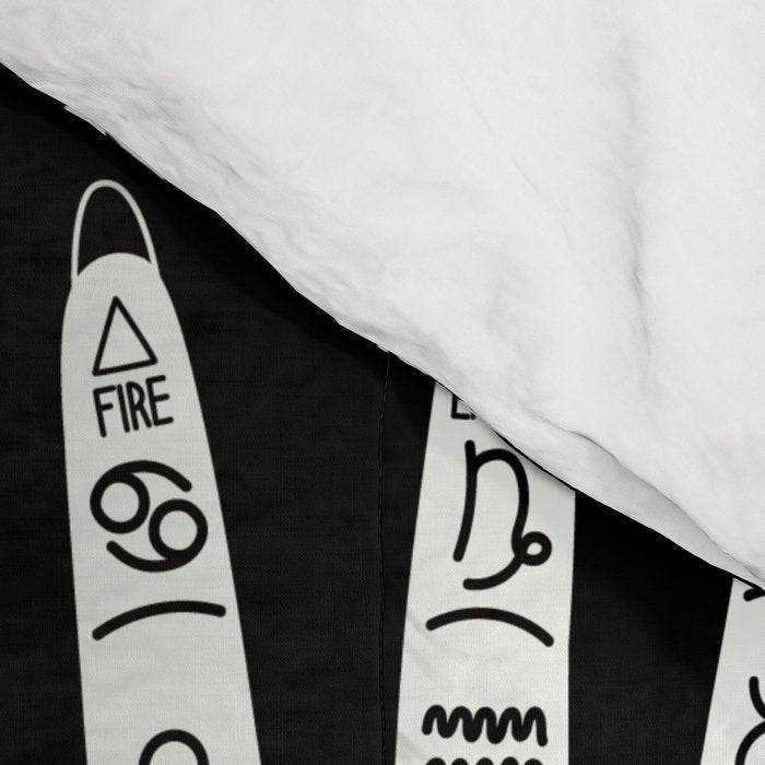 Enchanted - Enchantment - Black and White Comforter Gallery Image 4