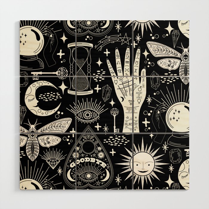 Enchanted - Enchantment - Black and White Wood Wall Art Gallery Image 1