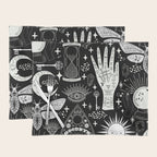 Enchanted - Enchantment - Black and White Placemat Gallery Image 1