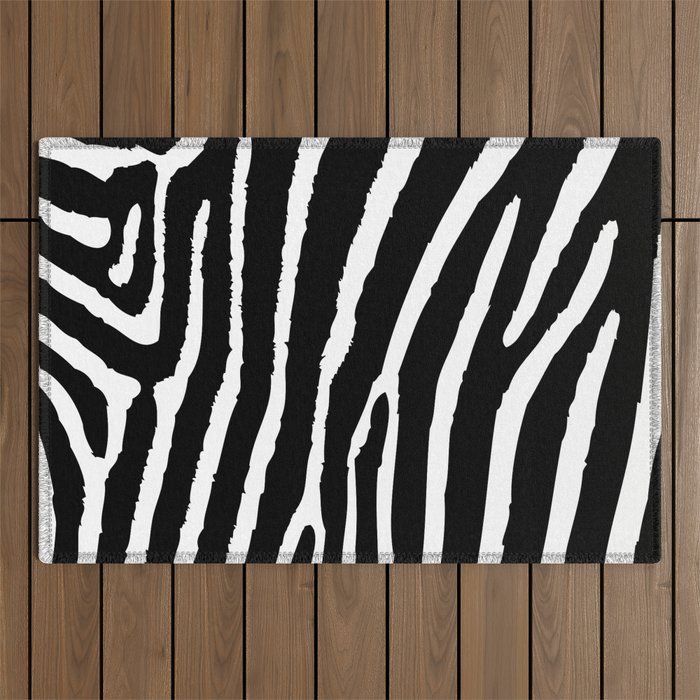 Zebra Outdoor Rug Gallery Image 1