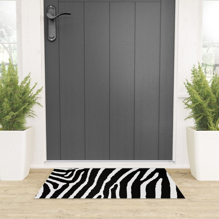Zebra Welcome Mat Gallery Image 3