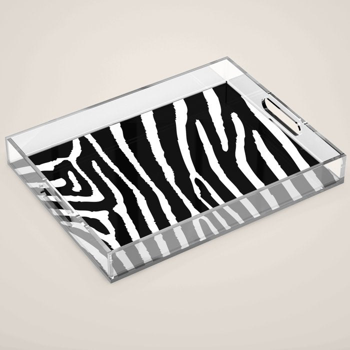 Zebra Acrylic Tray Gallery Image 1