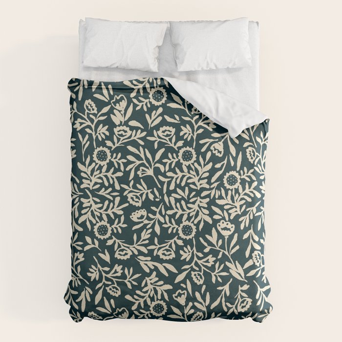 Bold Folk floral pattern Duvet Cover Gallery Image 1