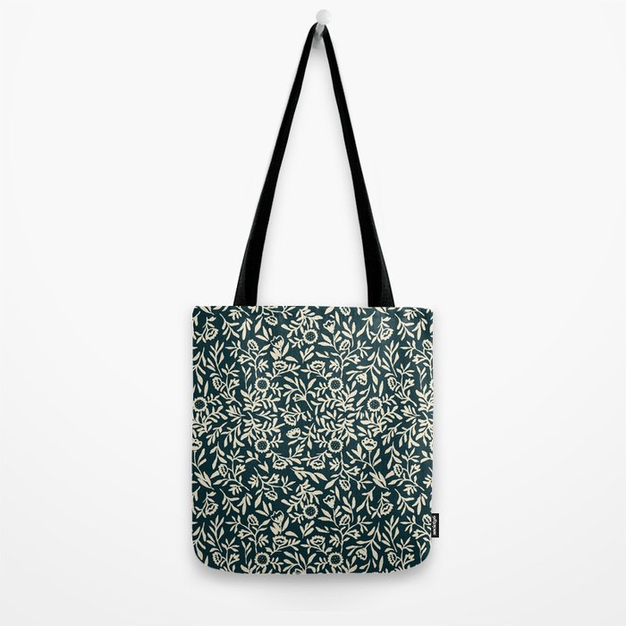 Bold Folk floral pattern Tote Bag Gallery Image 2