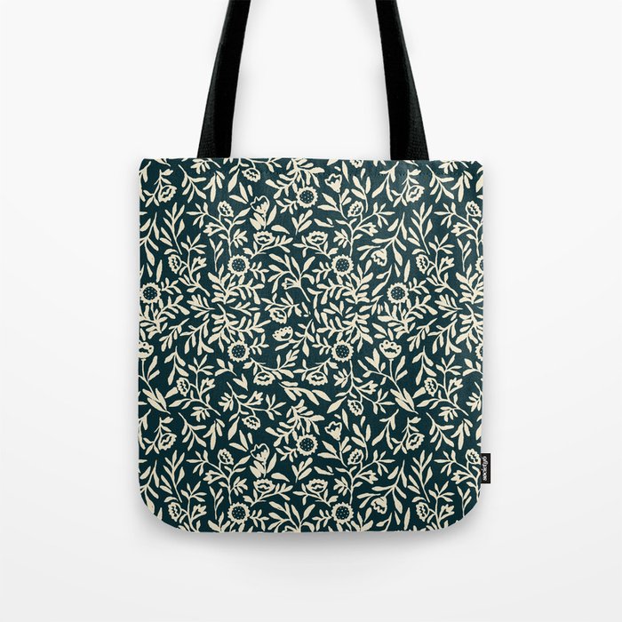 Bold Folk floral pattern Tote Bag Gallery Image 1