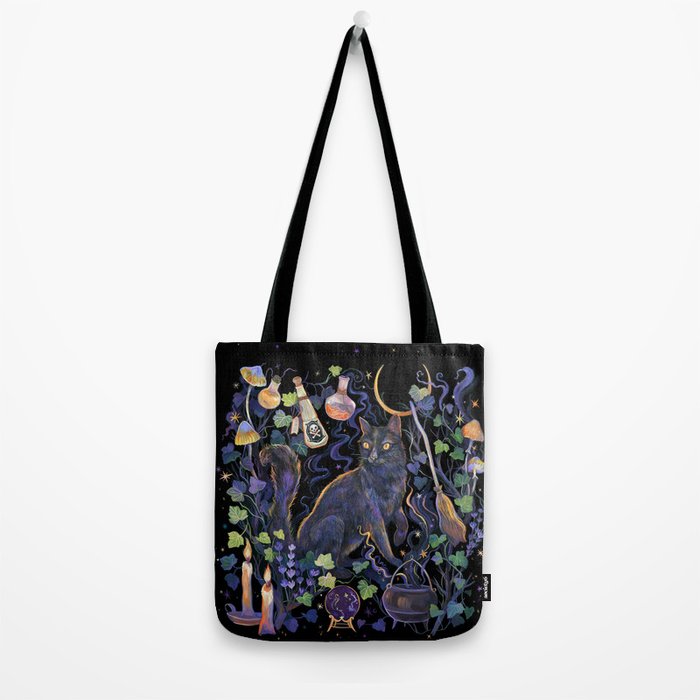 Black Cat Tote Bag Gallery Image 2