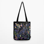 Black Cat Tote Bag Gallery Image 2