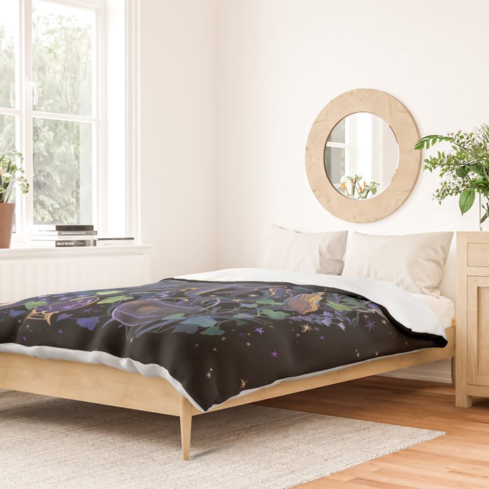 Black Cat Duvet Cover Gallery Image 2