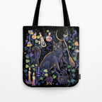 Black Cat Tote Bag Gallery Image 1