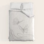 Butterflies on the Palm of the Hand Comforter Gallery Image 6