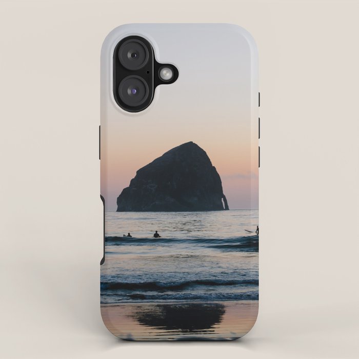 Sunset Surfers - Oregon Coast iPhone Case Gallery Image 1