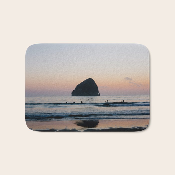 Sunset Surfers - Oregon Coast Bath Mat Gallery Image 1