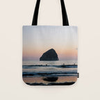 Sunset Surfers - Oregon Coast Tote Bag Gallery Image 1
