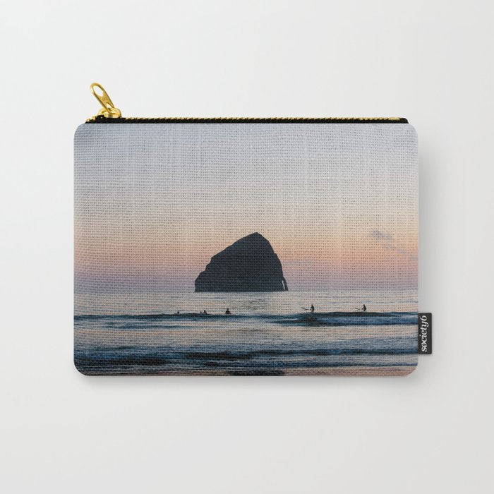 Sunset Surfers - Oregon Coast Carry All Pouch Gallery Image 1