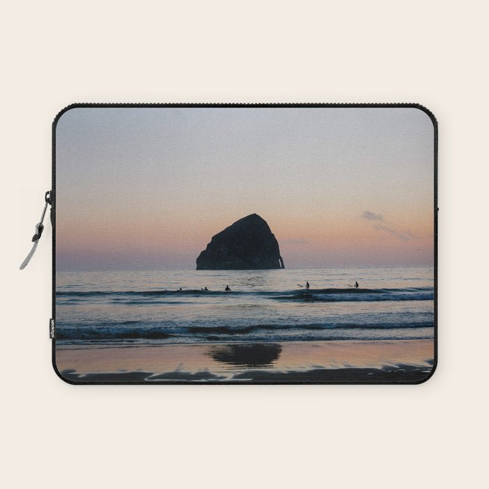 Sunset Surfers - Oregon Coast Laptop Sleeve Gallery Image 1