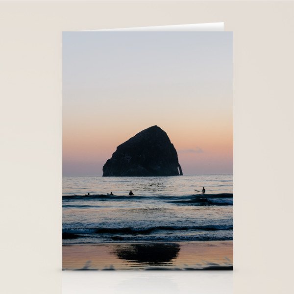 Sunset Surfers - Oregon Coast Stationery Card Gallery Image 2