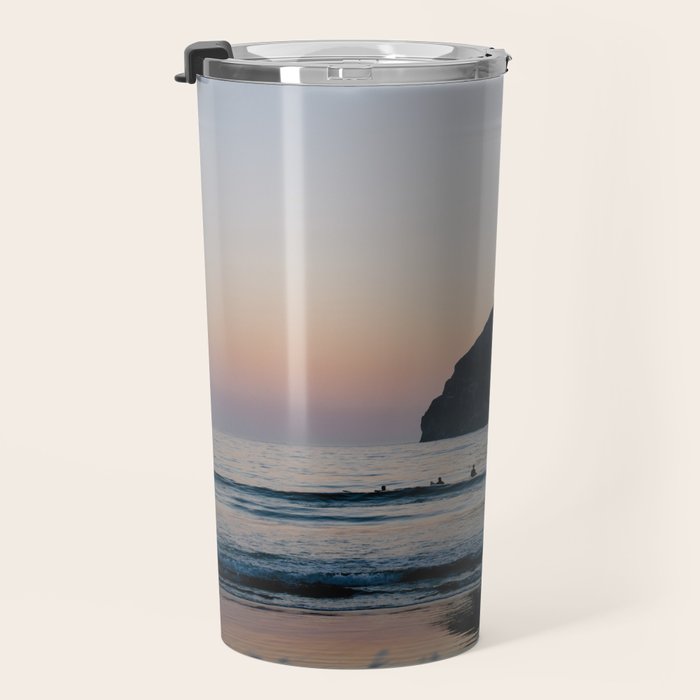 Sunset Surfers - Oregon Coast Travel Mug Gallery Image 3