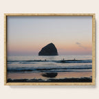 Sunset Surfers - Oregon Coast Serving Tray Gallery Image 1