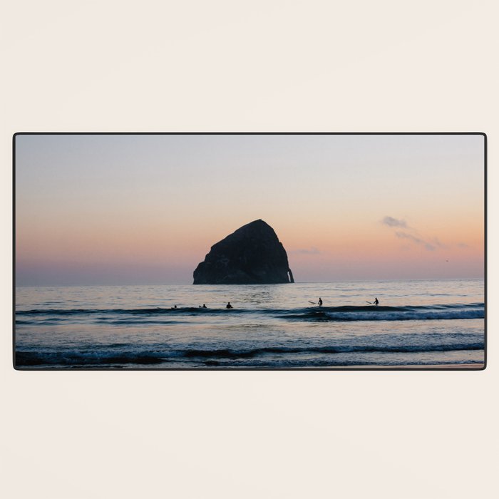 Sunset Surfers - Oregon Coast Desk Mat Gallery Image 3