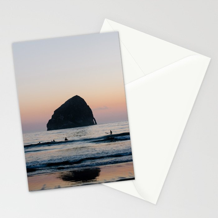 Sunset Surfers - Oregon Coast Stationery Card Gallery Image 2