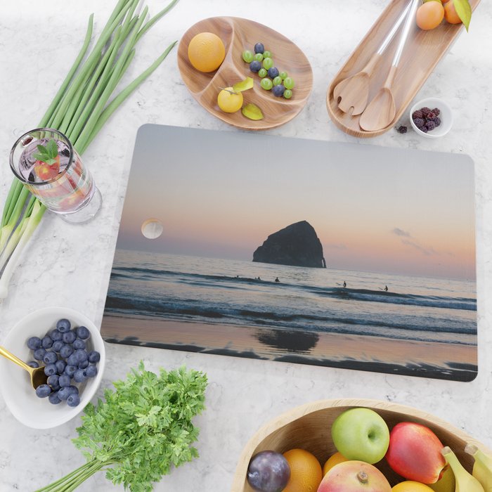 Sunset Surfers - Oregon Coast Cutting Board Gallery Image 2