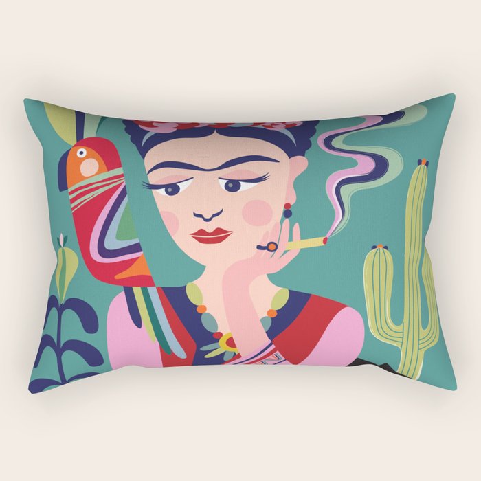 Frida Kahlo  Rectangular Pillow Gallery Image 1
