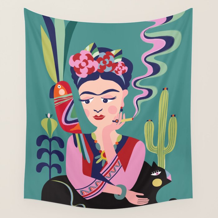 Frida Kahlo  Wall Tapestry Gallery Image 1