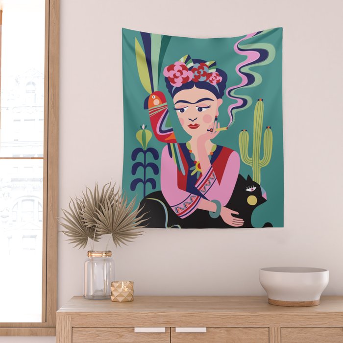 Frida Kahlo  Wall Tapestry Gallery Image 2