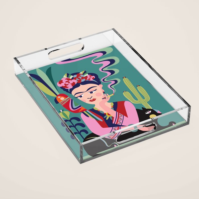 Frida Kahlo  Acrylic Tray Gallery Image 1