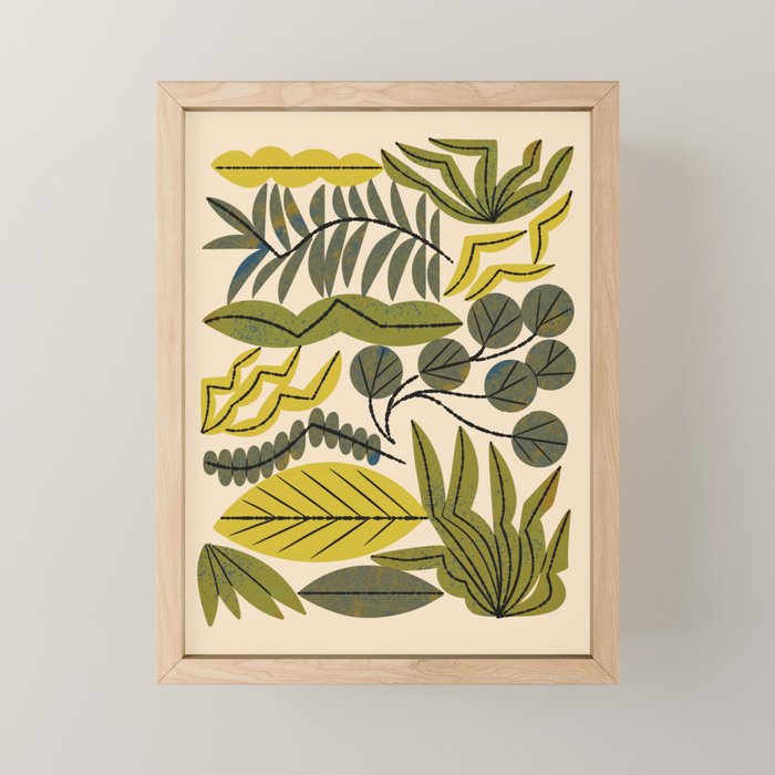 Leaf Collection No. 2 Mini Art Print Gallery Image 1