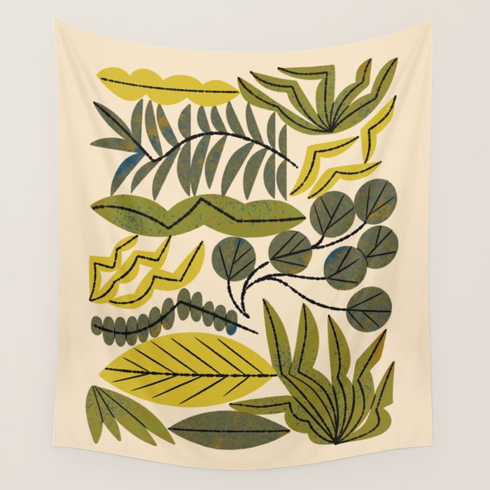 Leaf Collection No. 2 Wall Tapestry Gallery Image 4