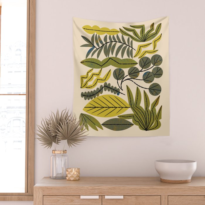 Leaf Collection No. 2 Wall Tapestry Gallery Image 2