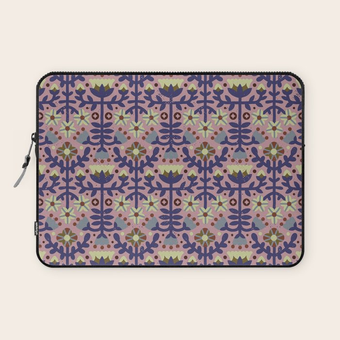 Playful Folk Floral Laptop Sleeve Gallery Image 1
